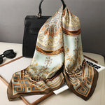 Silk Charm Plaid Scarf