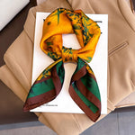 Silk Charm Plaid Scarf