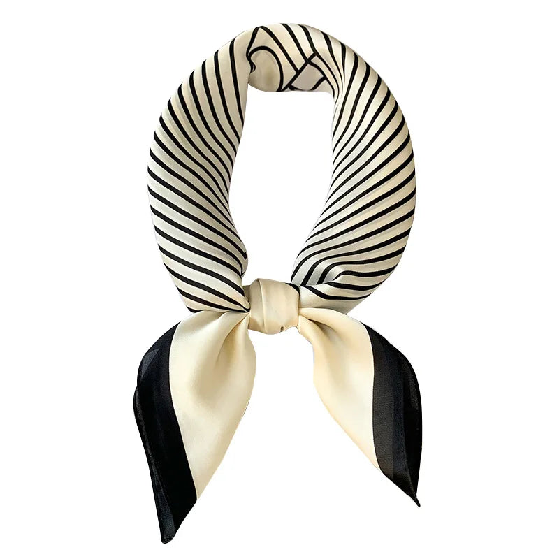 Silk Charm Plaid Scarf