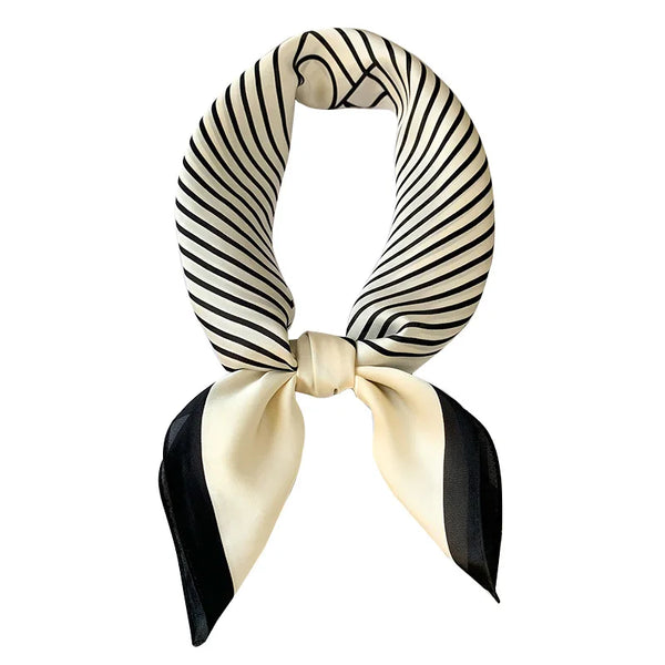Silk Charm Plaid Scarf