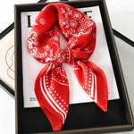 Silk Charm Plaid Scarf