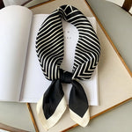 Silk Charm Plaid Scarf
