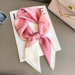 Silk Charm Plaid Scarf