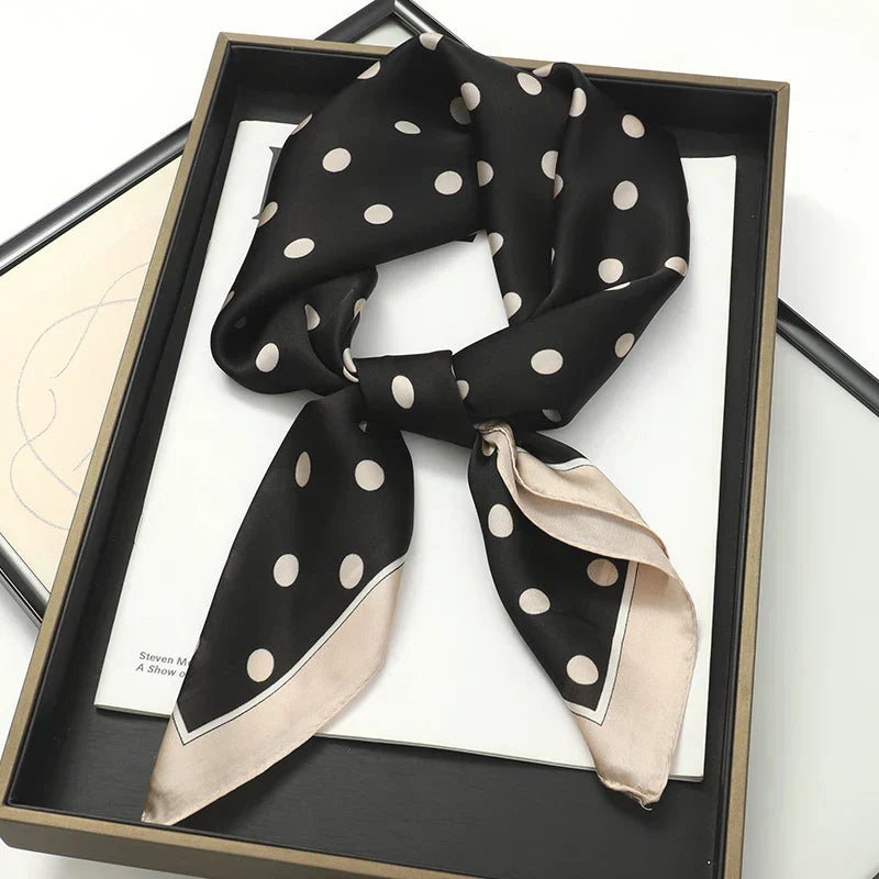 Silk Charm Plaid Scarf