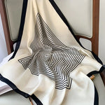 Silk Charm Plaid Scarf
