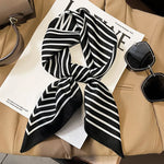 Silk Charm Plaid Scarf