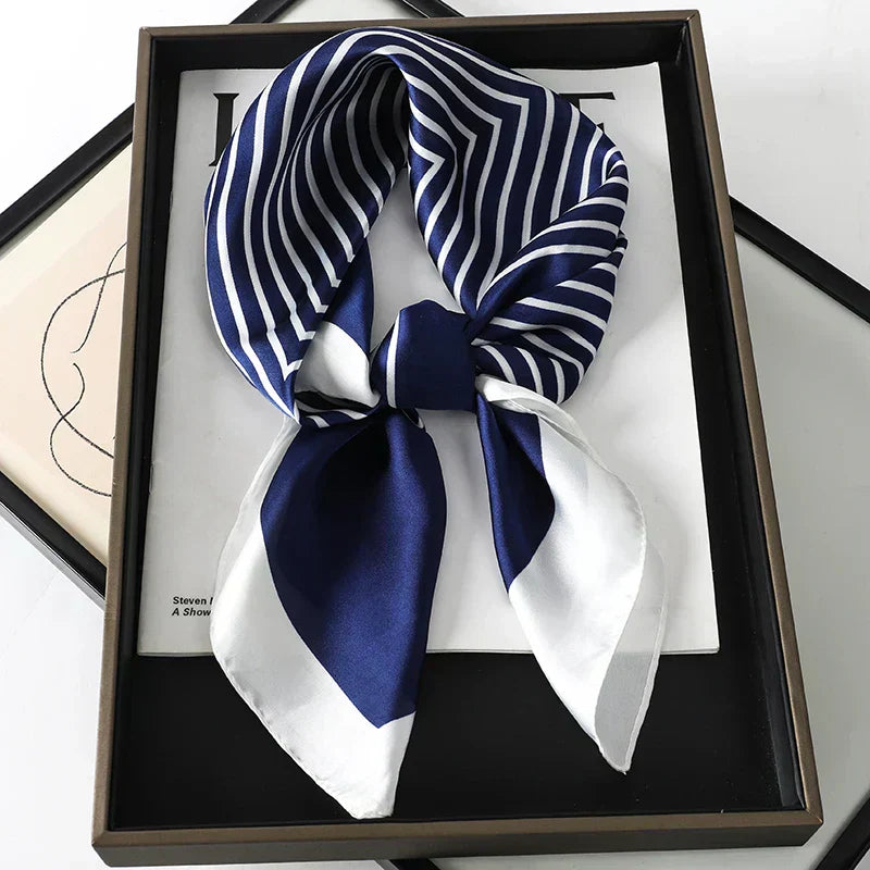 Silk Charm Plaid Scarf