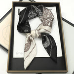 Silk Charm Plaid Scarf