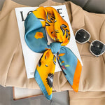 Silk Charm Plaid Scarf