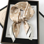 Silk Charm Plaid Scarf