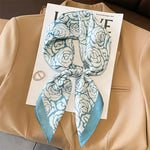 Silk Charm Plaid Scarf