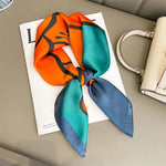 Silk Charm Plaid Scarf