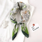 Silk Charm Plaid Scarf