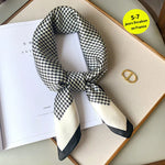 Silk Charm Plaid Scarf
