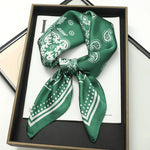 Silk Charm Plaid Scarf
