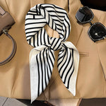 Silk Charm Plaid Scarf
