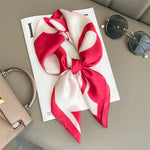 Silk Charm Plaid Scarf