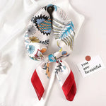Silk Charm Plaid Scarf