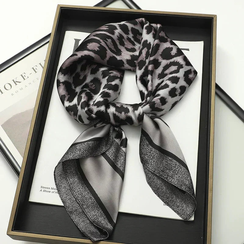 Silk Charm Plaid Scarf
