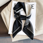 Silk Charm Plaid Scarf