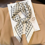 Silk Charm Plaid Scarf