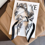 Silk Charm Plaid Scarf