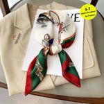 Silk Charm Plaid Scarf
