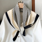 Silk Charm Plaid Scarf