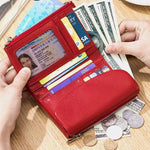 Compact RFID Leather Wallet | 50% DISCOUNT
