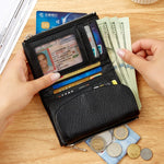 Compact RFID Leather Wallet | 50% DISCOUNT
