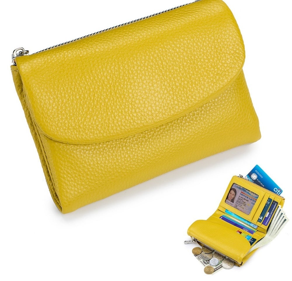 Compact RFID Leather Wallet | 50% DISCOUNT