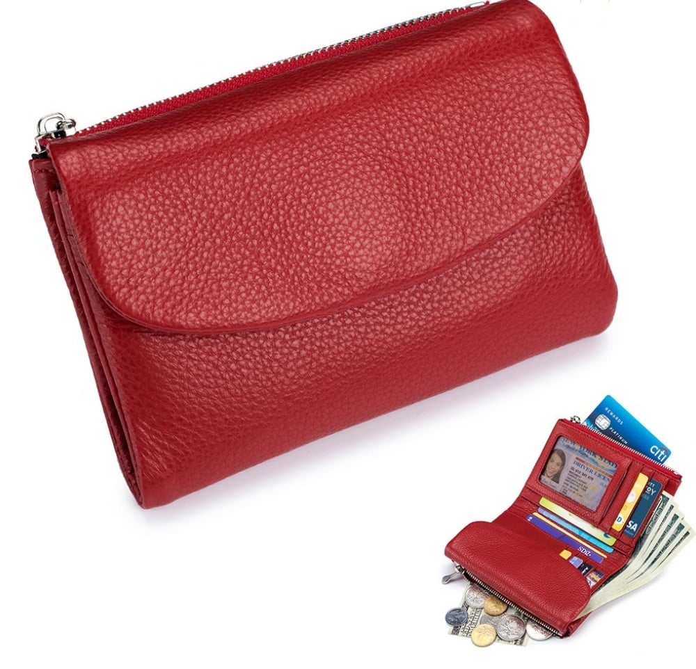 Compact RFID Leather Wallet | 50% DISCOUNT