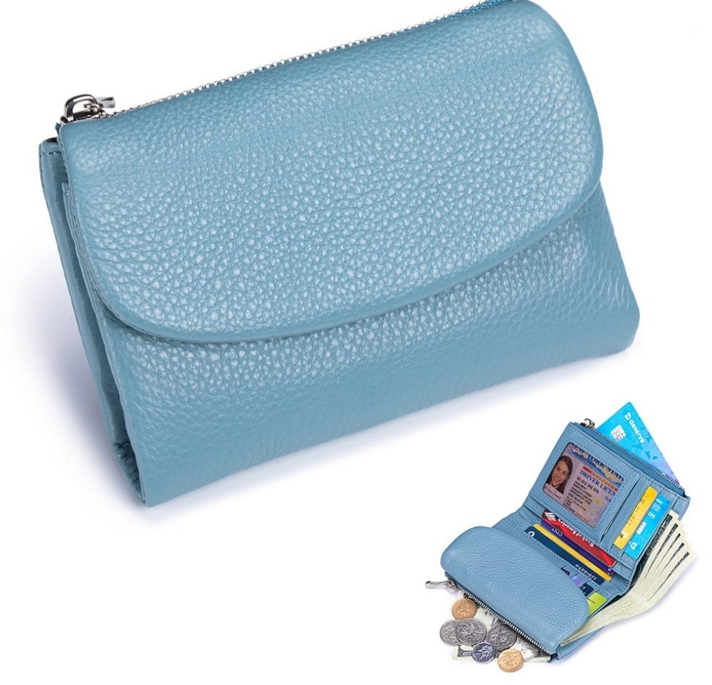 Compact RFID Leather Wallet | 50% DISCOUNT