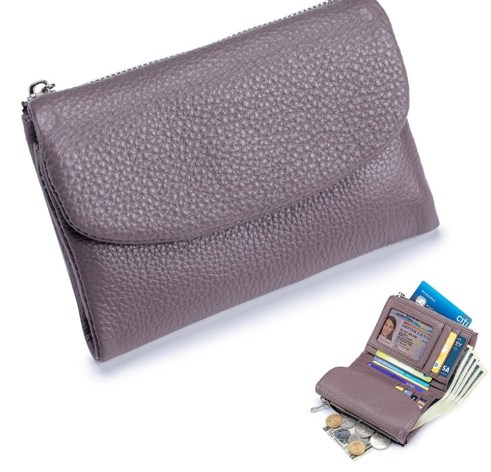 Compact RFID Leather Wallet | 50% DISCOUNT
