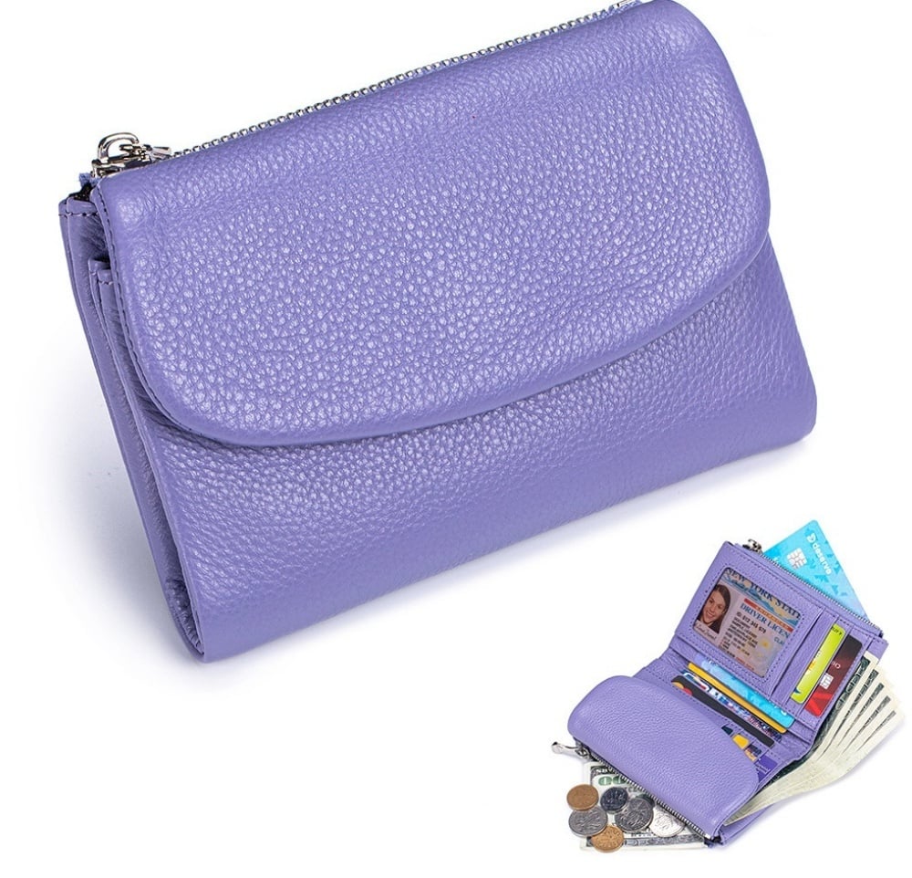 Compact RFID Leather Wallet | 50% DISCOUNT