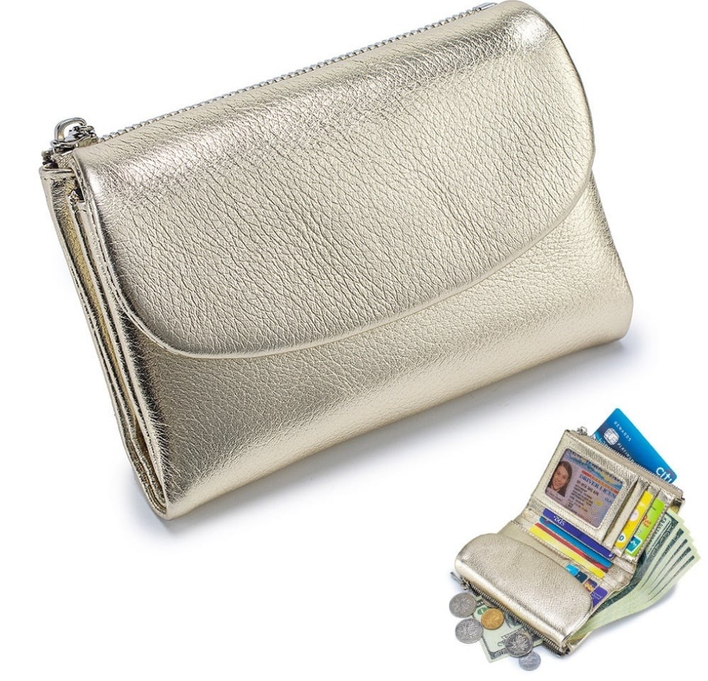 Compact RFID Leather Wallet | 50% DISCOUNT