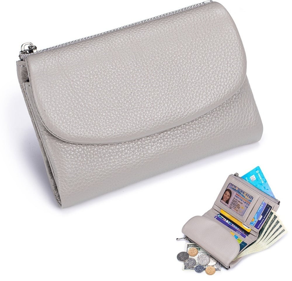 Compact RFID Leather Wallet | 50% DISCOUNT