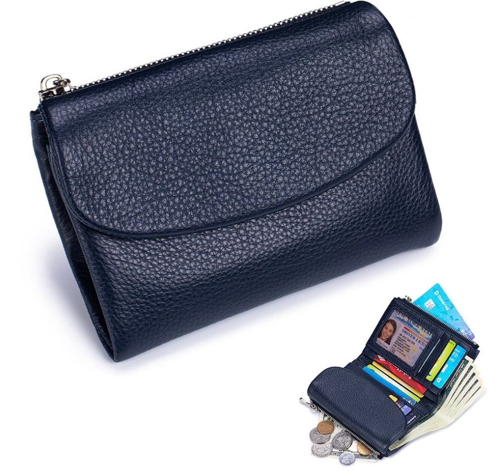 Compact RFID Leather Wallet | 50% DISCOUNT