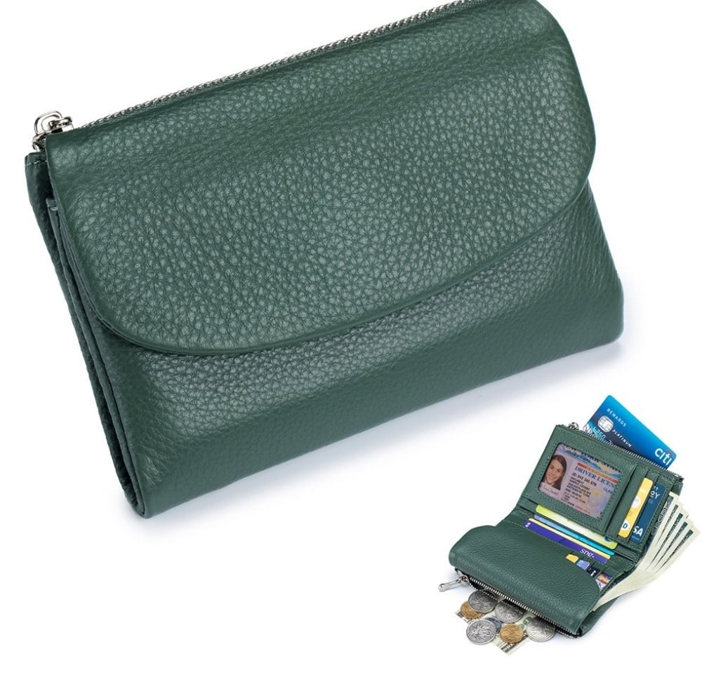 Compact RFID Leather Wallet | 50% DISCOUNT