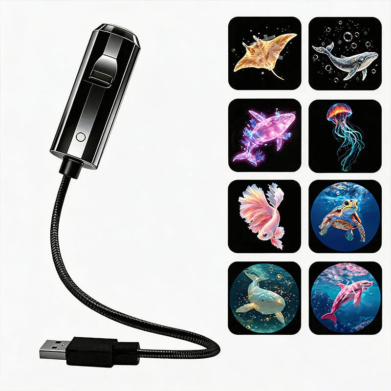 Star Projector with 10 Interchangeable Projection Inserts