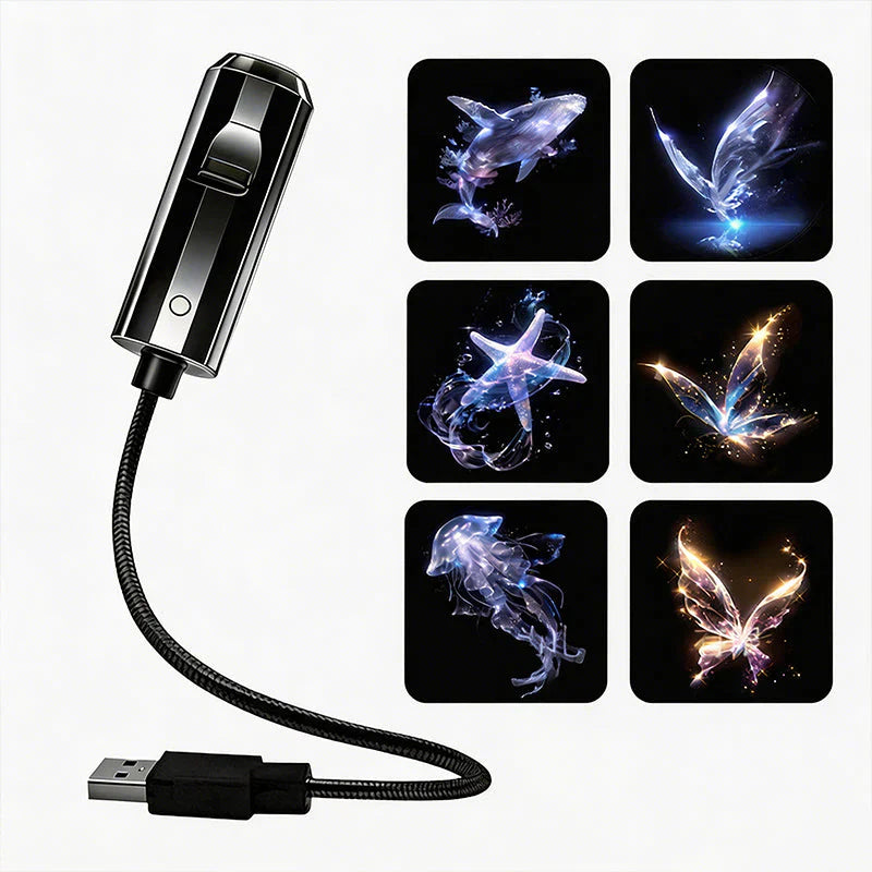 Star Projector with 10 Interchangeable Projection Inserts