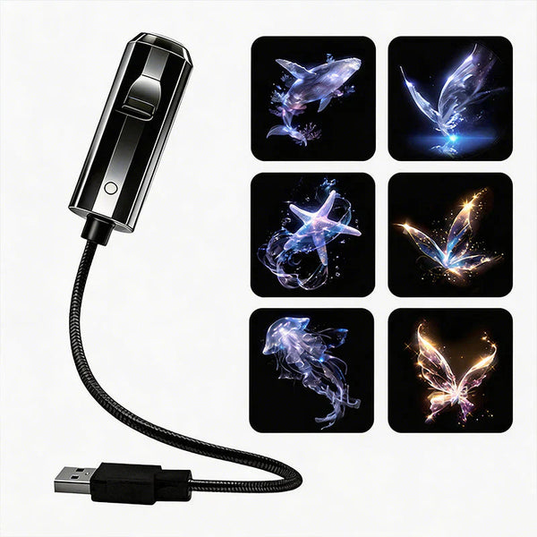 Star Projector with 10 Interchangeable Projection Inserts