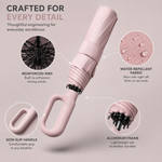 Automatic Windproof Umbrella with 8-Rib Structure and UV Protection for Enhanced Weather Resistance and Everyday Travel Convenience