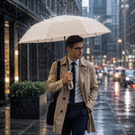 Automatic Windproof Umbrella with 8-Rib Structure and UV Protection for Enhanced Weather Resistance and Everyday Travel Convenience