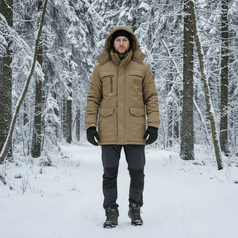 Warming Parka with Windproof Fleece Lining
