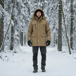Warming Parka with Windproof Fleece Lining