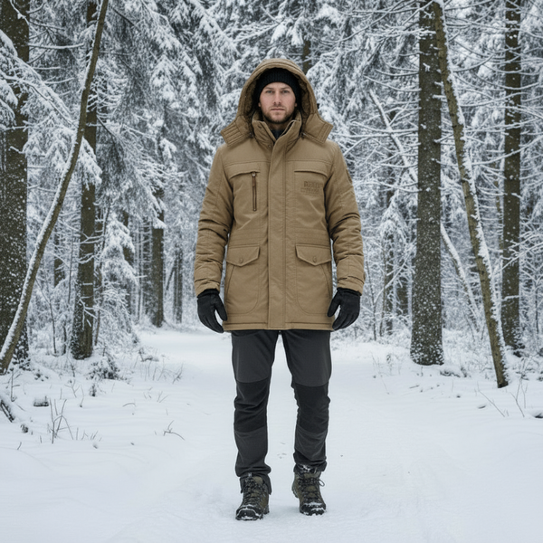 Warming Parka with Windproof Fleece Lining