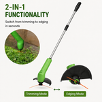 Lightweight Cordless Mini Grass Trimmer with Adjustable Cutter