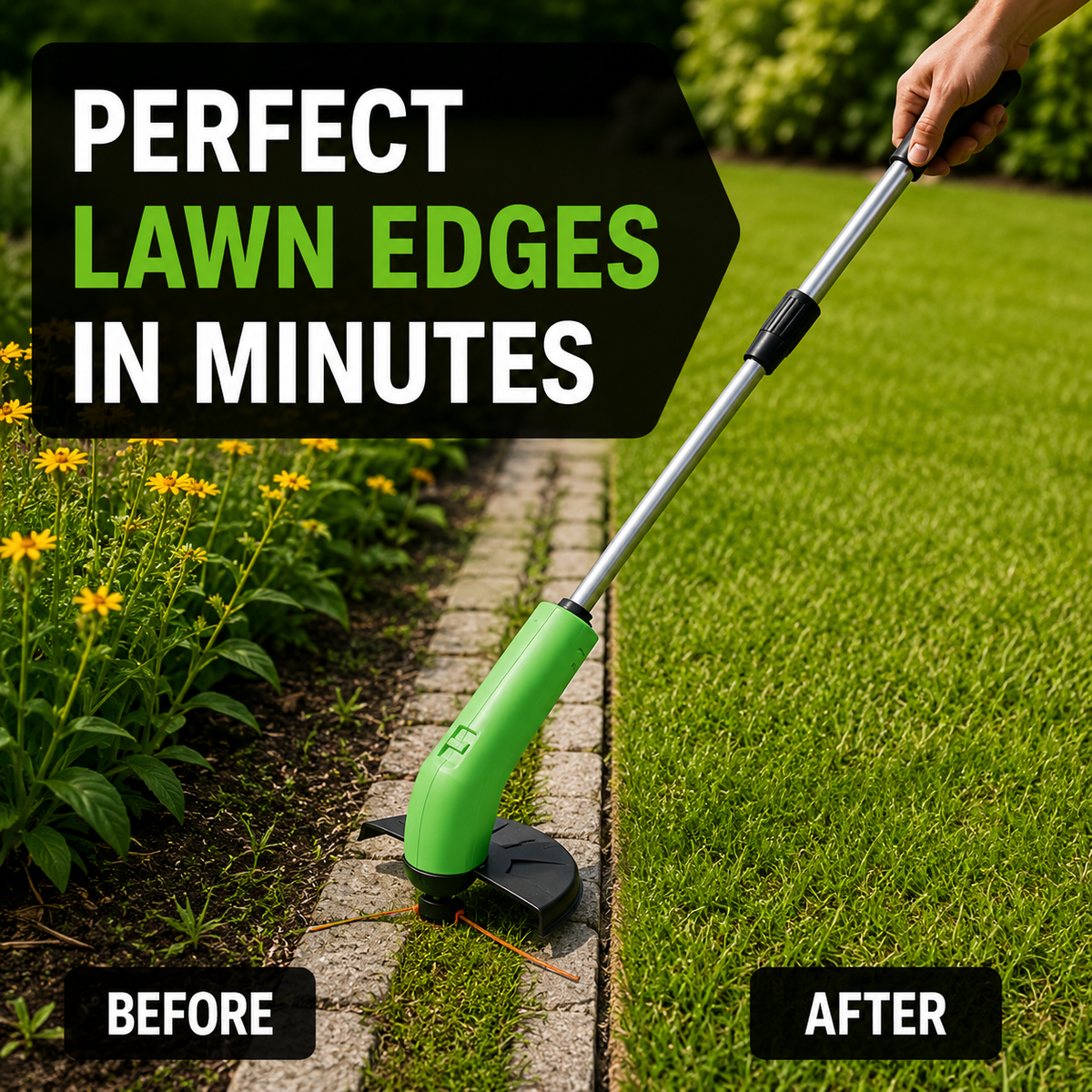 Lightweight Cordless Mini Grass Trimmer with Adjustable Cutter