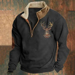 Stylish Men's Sweater with Elegant Deer Design